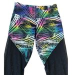 Onzie Palm Print Sheer Panel Leggings Size S/M Photo 2