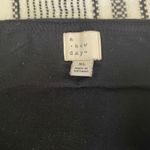 A New Day Striped Midi Skirt XL Black White Cotton Stretch Casual Mature Preppy Photo 1