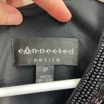 Connected Apparel Connected women's black satin jeweled tiered bodycon sleeveless business dress 8 Photo 3