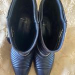 Giuseppe Zanotti Black leather Moto Biker Ankle Boots size 37 1/2 ( size 7.5) Photo 2