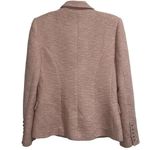 L'Agence L’AGENCE Kenzie Double Breasted Blazer Jacket Petal Blush Pink Boucle Photo 8