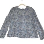 Frye  Floral Tassel Tie Gauze Blouse-Tunic Sz XL Country Cottage Cowgirl Boho Y2K Photo 2