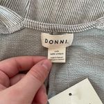 DONNI. NWT Cream Striped Dolman Sleeve Open Front Cardigan Tan Photo 9