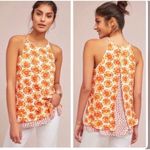 Anthropologie NWT Porridge M Citrus Orange Swing Tank Top Tunic Stretch Knit Photo 1