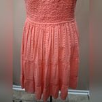 ZARA Womens Cotton Blend Soft Coral Orange Tank Sleeveless Dress Size Small S Photo 7