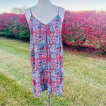 Karen Kane  Red & Blue Trapeze patriotic Dress geometric print Photo 3