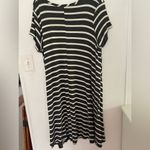 Pinc grey & white stripes t shirt dress 3x Photo 1