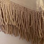 SheIn Women’s Juniors Shorts S Small Beige Cream Tan Weatern Fringe Rope NWT Photo 1