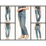 Current/Elliott 💕💕 Crossover Step Hem Jeans First Love Destroy 27 NWT Photo 6