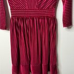 Copper Key  velvet berry ribbed stretch 3/4 waist zippered dress size small Photo 5