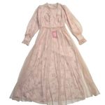 NWT Ivy City Co Last Songbird in Pink Floral Tulle Maxi Dress XS Photo 1