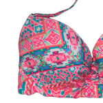 Coco Rave NWT 36B Nixie bandeau halter bikini top pink lightly padded swim Photo 1