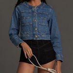 Anthropologie  Maeve Coco patch pocket denim jacket Photo 0