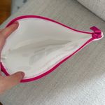 Ole Henriksen White Cosmetic Pouch with Pink Zipper and Summer Decals NEW Photo 2