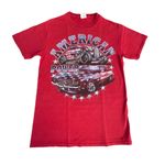 Fruit of the Loom Vintage American Power Red Cars T-shirt Photo 0