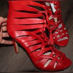 Womens Vince Camuto Narrital Lace Up Caged Dress Sandals 7 1/2 Red Size 7.5 Photo 4
