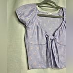 Cotton On  Purple Floral Crop Top Small Photo 3