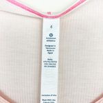 Lululemon Light Pink Ribbed Long Sleeve Tunic Top Sz 4 Photo 1