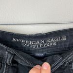 American Eagle American Eagle Woman's Sz 4 Black Frayed Hem Cut Off Hi-Rise Festival Shorts Photo 2