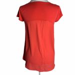 Coral Short Sleeve Stretch Knit High Low Top 27PE Photo 3