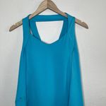 Title Nine  blue fit and flare work out dress built in bra size medium Photo 1