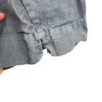 Bryn Walker Linen Pants Blue Pull On Lightweight Cropped Made in USA Extra Small Photo 3