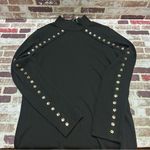 MILAN KISS Elegant Black Studded Women's Blouse L Size L Photo 7