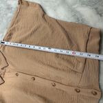 Pie In The Sky Crinkled Button Down Crop Blouse Photo 6