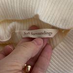 Soft Surroundings Ivory Off White Ribbed Turtleneck Sweater Womens Size Large Photo 5