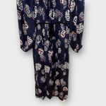 Ciao Lucia Terina Floral Midi Dress Navy Boho Romantic Long Sleeve XS NWT Blue Photo 11