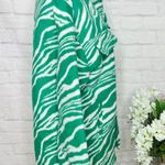 Boutique White & Green Zebra Shacket Photo 10