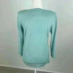Carolyn Taylor  Light Blue Scoop Neck Sweater Size L Photo 3