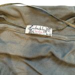 Free People Night We Met Long Sleeve Top Green Ribbed Ruched, Sz XS Photo 15