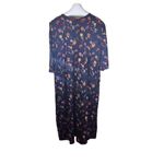 Ulla Popken Women's Floral Print Maxi Dress Size 20 Long Sleeve Pockets Comfy Pink Photo 2