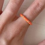 BaubleBar NWT orange studded band ring Photo 1