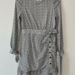 Lost Ink Petite Asymmetric Mini Dress With Tie Waist And Ruffle Hem Photo 6