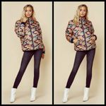 💕MOTHER💕 Two Faced Puffer Jacket Reversible Camo Size L Photo 6