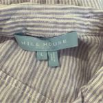 Hill House  Size Large Linen The Laura Dress Lilac Stripe $165 Photo 10