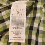 Urban Outfitters Daisy Street Faux Wrap Front Smock Dress Green Plaid Gingham Seer Sucker Size XS Photo 12