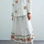 NWT ALEMAIS SPADES EMBROIDERED Women's long sleeves SHIRT Size 8 White Photo 7