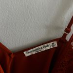 Abercrombie & Fitch Abercrombie babydoll slip dress burnt orange satin Photo 2