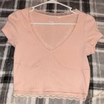 PacSun Pink Crop Tee Photo 0