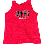 NFL  Women's Large San Francisco 49ers Red Marathon‎ Open Back Tie Back Tank Top Photo 0