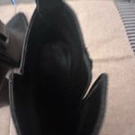 DKNY  leather Black Ankle Boots with Metallic Accents Brand New! Photo 4