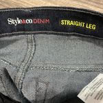 Style & Co . Women’s DENIM STRAIGHT LEG  HIGH RISE  Size 6S Dark Blue Photo 4