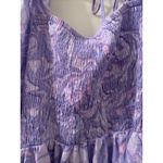 Ava & Viv  Women's Purple Swirl Puff Elbow Sleeve Mini Dress Size 2X Photo 7