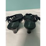 Natural Soul ‎ Naturlalizer Women's Black T-strap 7W Ankle Strap Wedge S-277 Photo 2