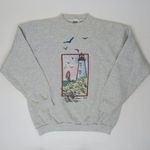 Tultex Vintage 90s Lighthouse Sweatshirt Photo 1