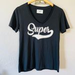 Evereve NWOT Sol Angeles Super v neck tee black S Photo 7