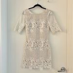 Lulus Sweet Messages White Embroidered Lace Half Sleeve Mini Dress Size S Photo 3